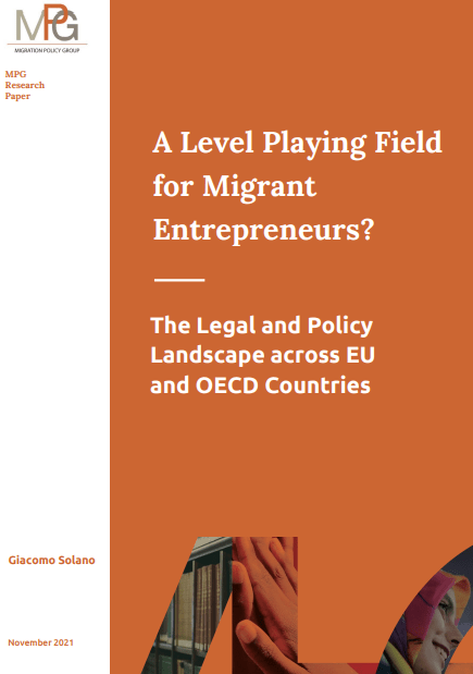 MPG’ s research paper on legal and policy gaps for migrant entrepreneurs